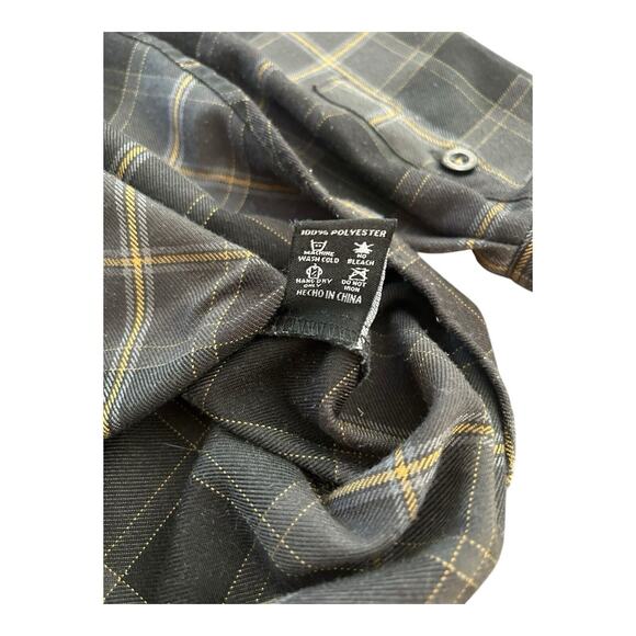 Dixxon Flannel Shirt Womens Small Kamimura Blacksmith Long Sleeve Black Plaid L - Picture 3 of 8